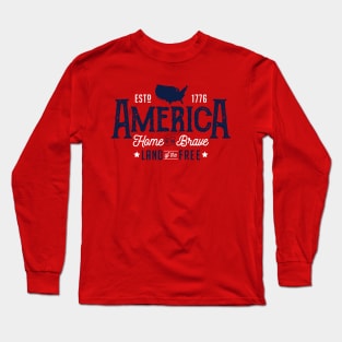 America Land of the Free Long Sleeve T-Shirt